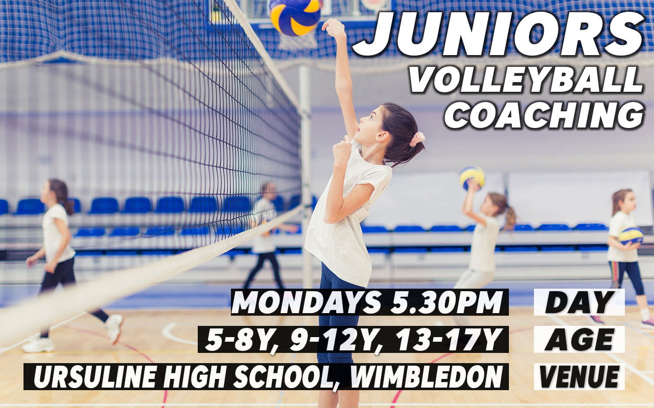 Kids indoor volleyball courses in Wimbledon London